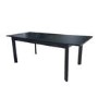 ALMOST PERFECT - Large Black Wooden Extendable Dining Table - Seats 4 - 6 - Vivienne