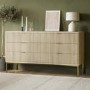 ONLY OPENED - Valencia Wide Chest 6 Drawer In Wood