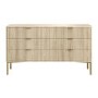 ONLY OPENED - Valencia Wide Chest 6 Drawer In Wood