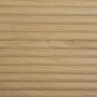 Oak and Gold Ribbed Double Wardrobe With Drawer - Valencia