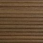 Wide Dark Wood and Gold Ribbed 2 Drawer Bedside Table - Valencia