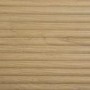Light Oak Ribbed Office Desk with 3 Drawers - Valencia 