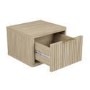 Valencia 1 Drawer Floating Bedside in Oak