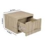 Valencia 1 Drawer Floating Bedside in Oak