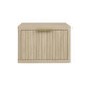 Valencia 1 Drawer Floating Bedside in Oak