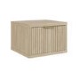 Valencia 1 Drawer Floating Bedside in Oak