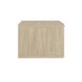 Valencia 1 Drawer Floating Bedside in Oak