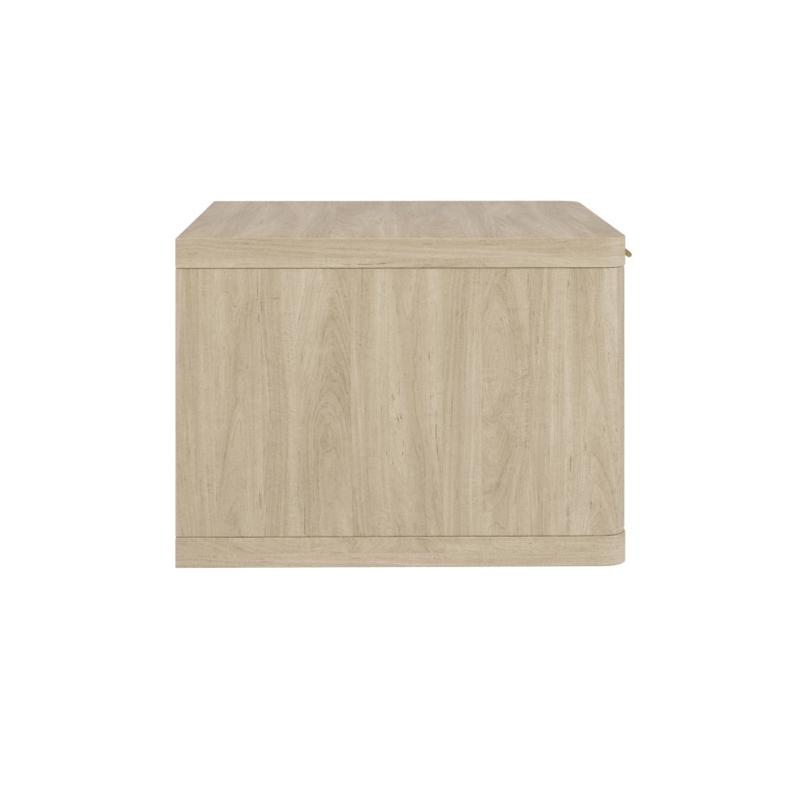 Valencia 1 Drawer Floating Bedside in Oak
