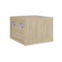 Valencia 1 Drawer Floating Bedside in Oak