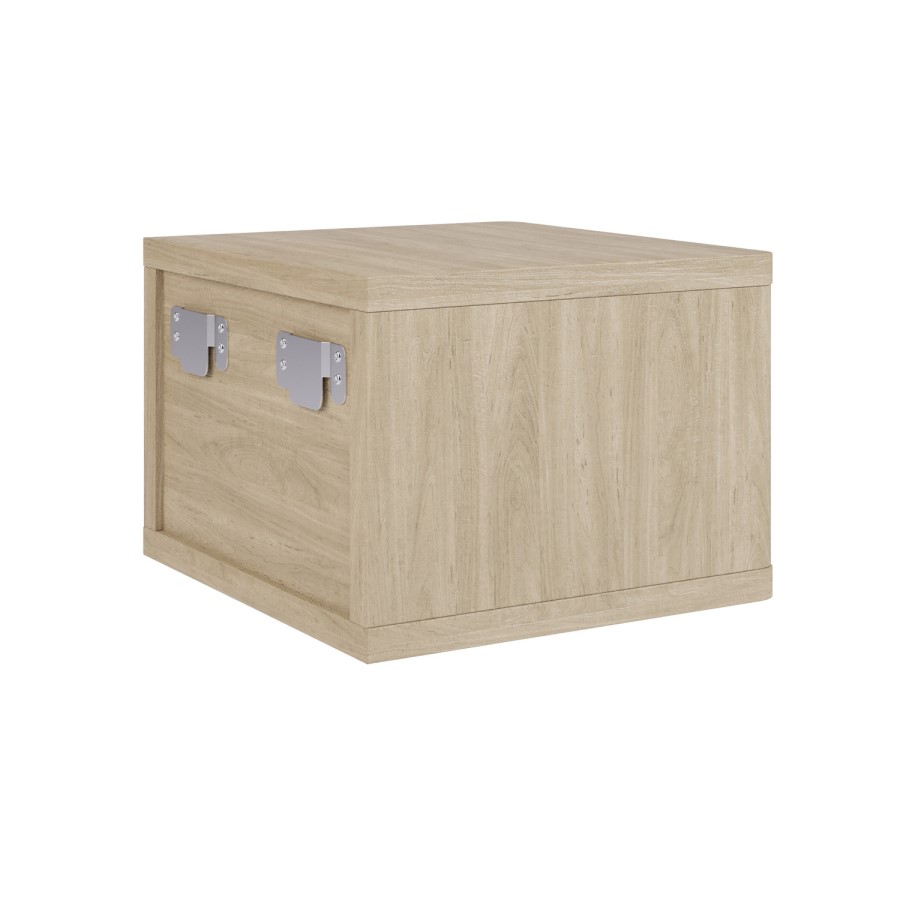 Valencia 1 Drawer Floating Bedside in Oak