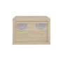 Valencia 1 Drawer Floating Bedside in Oak