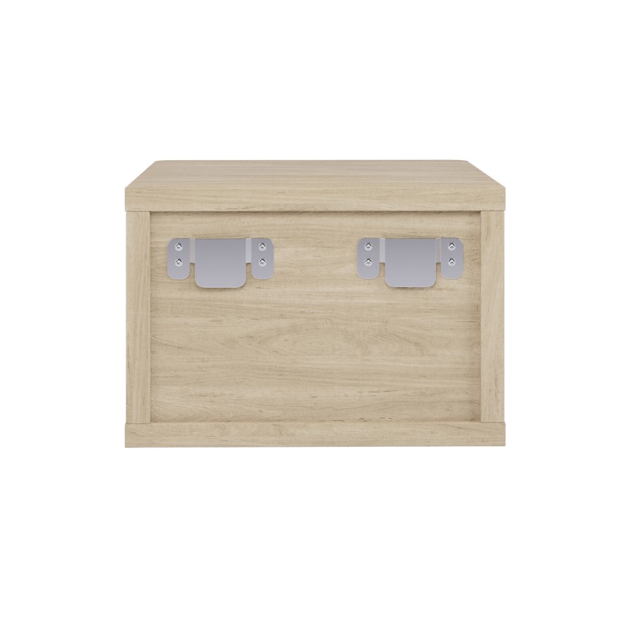Valencia 1 Drawer Floating Bedside in Oak