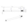 Ceiling Mounted Vertical Round Shower Arm