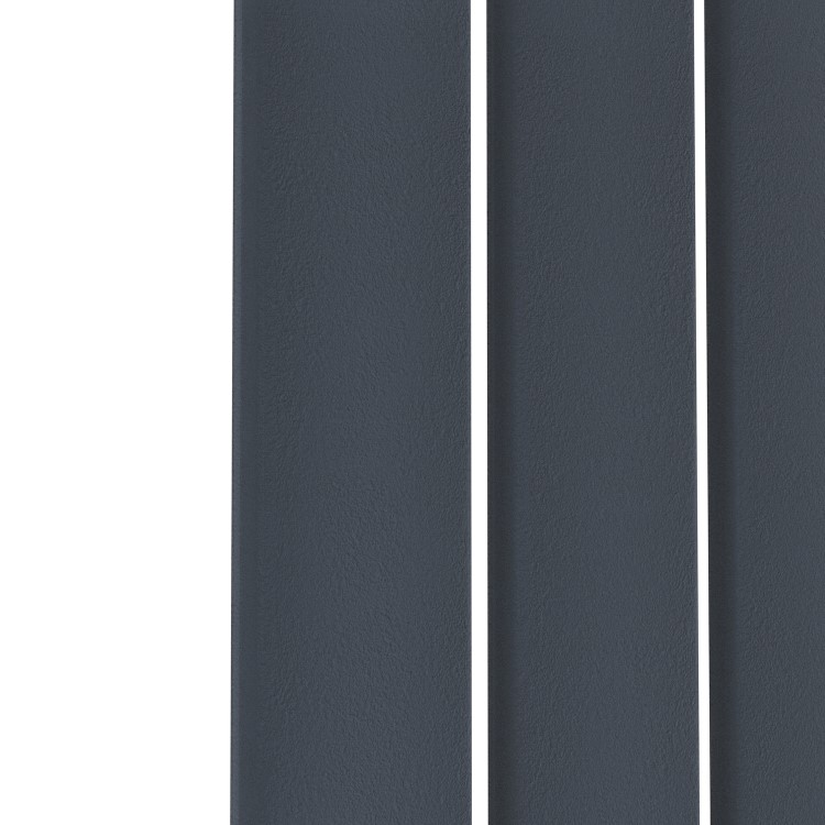 Riace Anthracite Vertical Flat Designer Radiator 1600x680mm Single Panel 4071 BTU