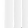 Sorrento White Vertical Oval Designer Radiator 1600x590mm Single Panel 3804 BTU