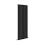 Riace Midnight Black Vertical Flat Designer Radiator 1800x680mm Single Panel 4509 BTU