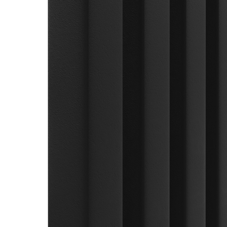 Ravello Midnight Black Vertical Square Designer Radiator 1800x450mm Single Panel 3618 BTU