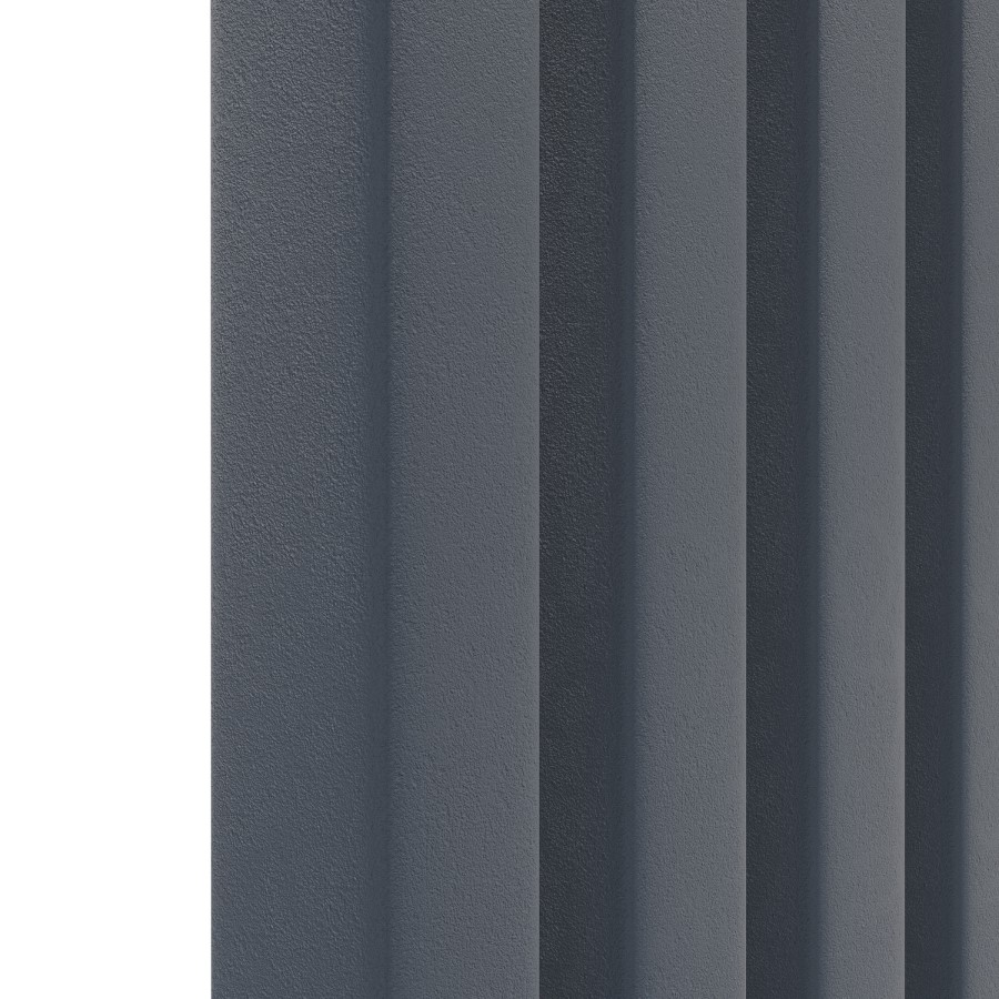 Ravello Anthracite Vertical Square Designer Radiator 1800x450mm Single Panel 3618 BTU