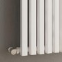 Ravello White Vertical Square Designer Radiator 1800x450mm Single Panel 3618 BTU