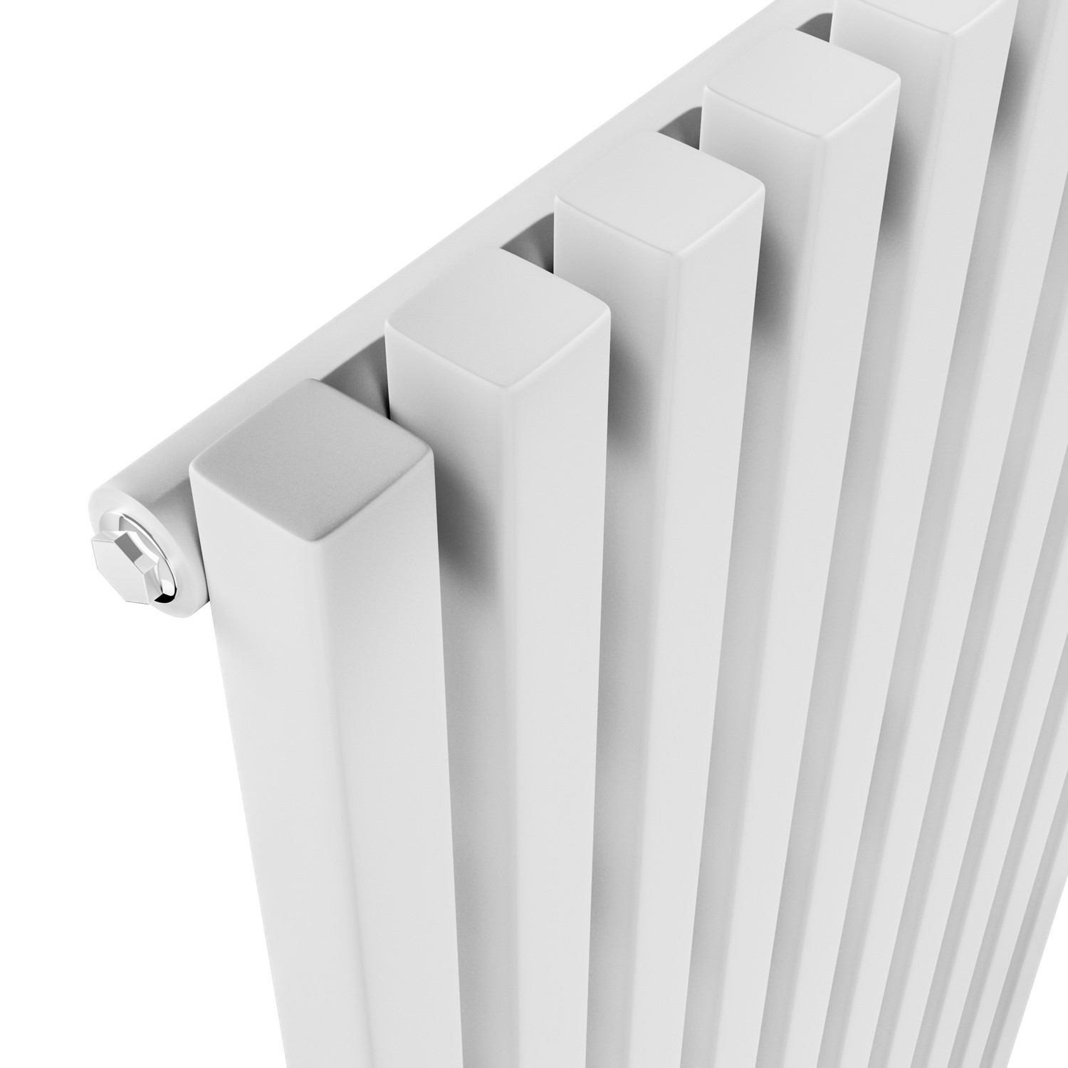 Ravello White Vertical Square Designer Radiator 1800x450mm Single Panel ...