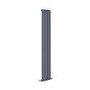 Riace Anthracite Vertical Flat Designer Radiator 1600x272mm Single Panel 1628 BTU