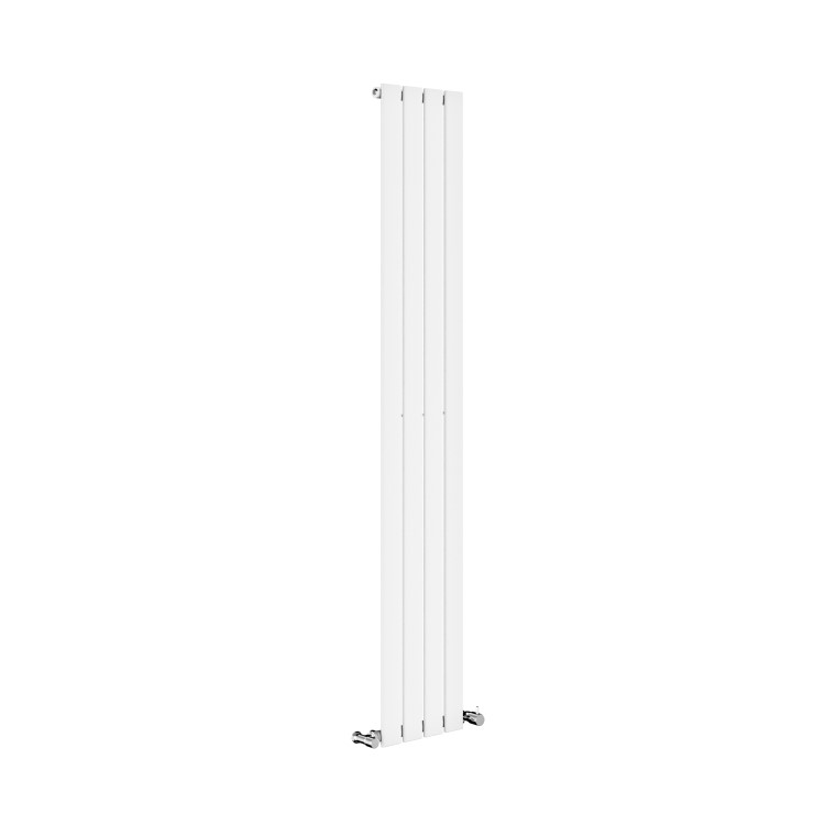 Riace White Vertical Flat Designer Radiator 1600x272mm Single Panel 1628 BTU