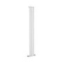 Sorrento White Vertical Oval Designer Radiator 1800x236mm Single Panel 1686 BTU