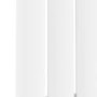 Sorrento White Vertical Oval Designer Radiator 1600x354mm Single Panel 2282 BTU