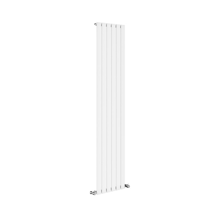 Riace White Vertical Flat Designer Radiator 1800x408mm Single Panel 2705 BTU