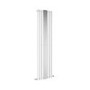 Specchio White Vertical Oval Mirror Designer Radiator 1800x500mm Single Panel 2680 BTU