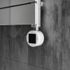 ElectriQ Designer Chrome Flat Panel Towel Rail - 400W with Wifi Thermostat - H1080xW500mm - IPX4 Bathroom Safe
