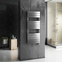 ElectriQ Designer Chrome Flat Panel Towel Rail - 400W with Wifi Thermostat - H1200xW500mm - IPX4 Bathroom Safe ElectriQ Designer Chrome Flat Panel Towel Rail - 400W with Wifi Thermostat - H1200xW500mm - IPX4 Bathroom Safe