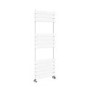 Riace White Vertical Flat Towel Rail  1200x450mm Single Panel 1621 BTU