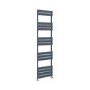 Riace Anthracite Vertical Flat Towel Rail  1600x450mm Single Panel 2171 BTU