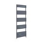 Riace Anthracite Vertical Flat Towel Rail  1600x600mm Single Panel 2742 BTU