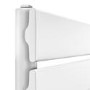 Riace White Vertical Flat Towel Radiator 1800x450mm Single Panel 2471 BTU