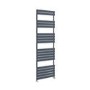 Riace Anthracite Vertical Flat Towel Rail  1800x600mm Single Panel 3135 BTU