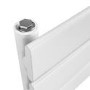 Riace White Vertical Flat Towel Rail  1000x450mm Single Panel 1365 BTU