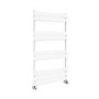 Riace White Vertical Flat Towel Rail  1000x600mm Single Panel 1712 BTU