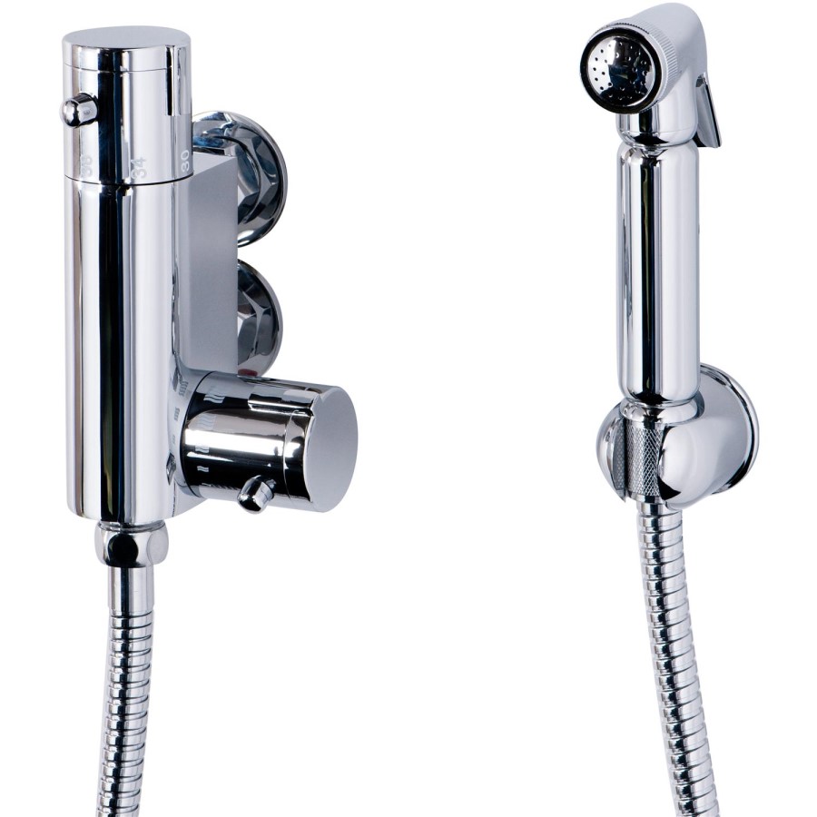 Vertical Thermostatic Bar Valve Excludes Shower Handset