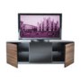 UKCF Milan Gloss Walnut Corner TV Cabinet - Up to 55 Inch