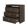 Dark Mango Wood Chest of 3 Drawers - Vixen