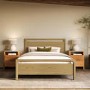 Light Oak Double Wooden Bed Frame - Vixen