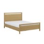 Light Oak Double Wooden Bed Frame - Vixen