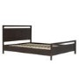 Dark Wood Double Wooden Bed Frame - Vixen