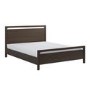 Dark Wood King Wooden Bed Frame - Vixen