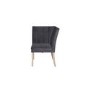 Dark Grey Fabric Corner Dining Bench Piece - Valent