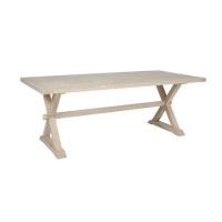 Oak Rectangle Trestle Table - Valent