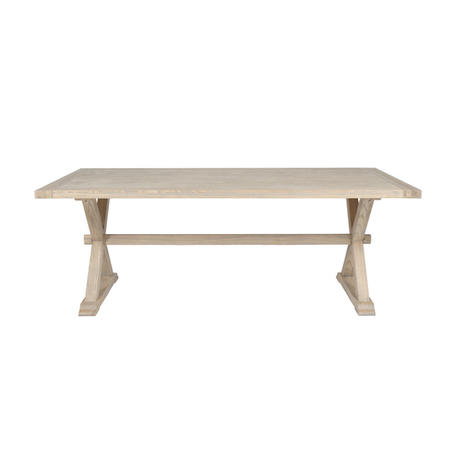 Oak Rectangle Trestle Table - Valent