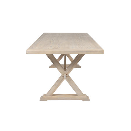 Oak Rectangle Trestle Table - Valent